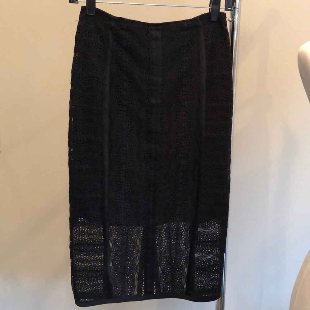 Veronica Black lace Skirt